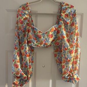 SHEIN Multicolor Floral Blouse